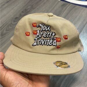 Tan 'You Aren't Invited' Cap